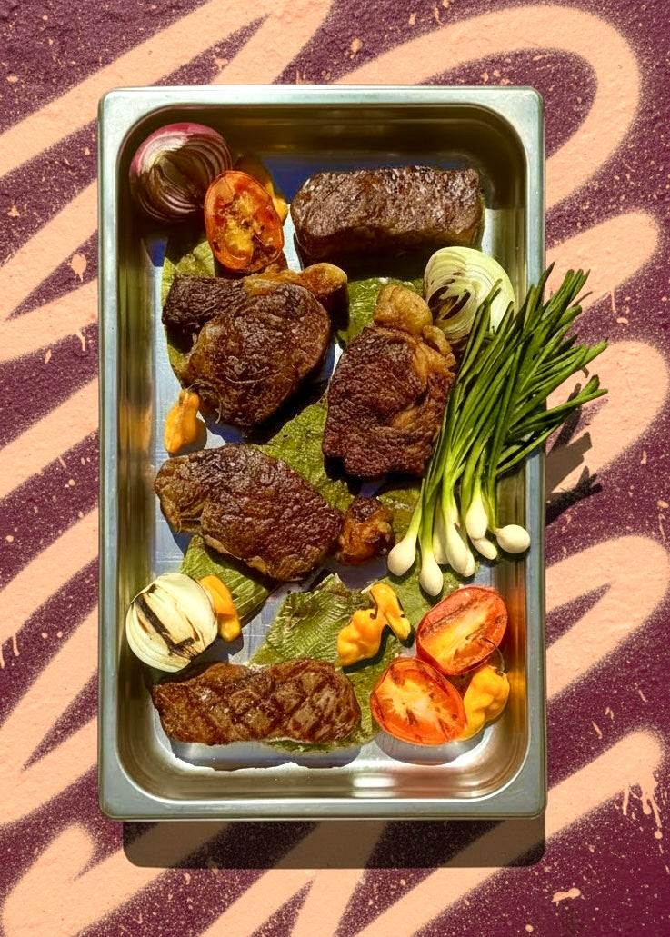 Mexican-American Style Steak Platter